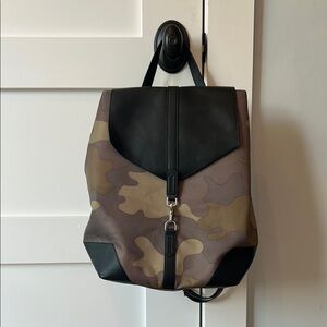Stella & Dot Camouflage and with black leather detail Backpack